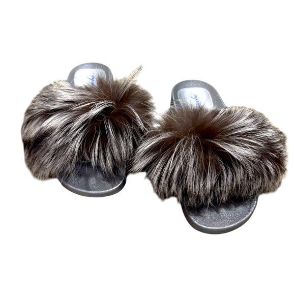 Branchè KiKi Fur Slides Women’s Size 8 – Excellent Condition – Worn Once - Picture 1 of 5